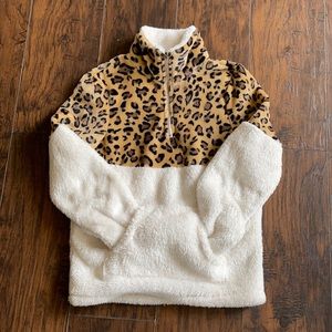 Leopard Quarter Zip